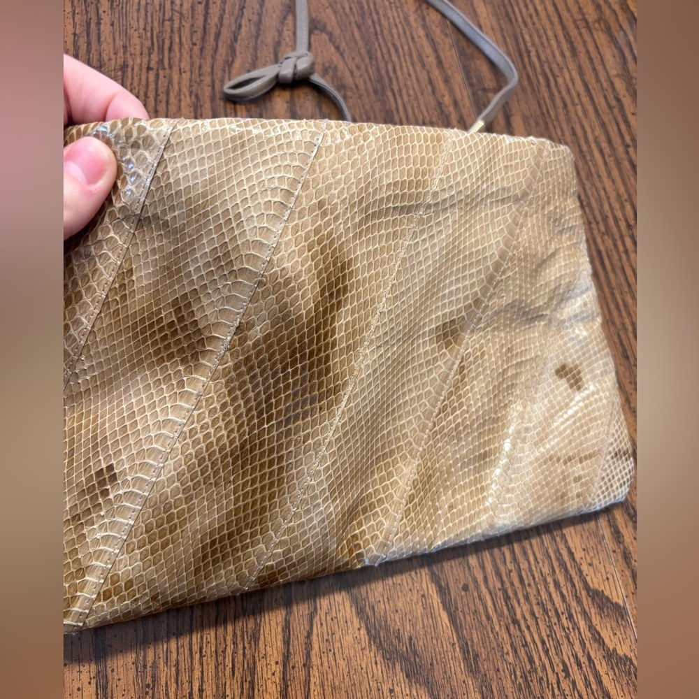 Jasmin leather snake skin purse - Picture 2 of 10